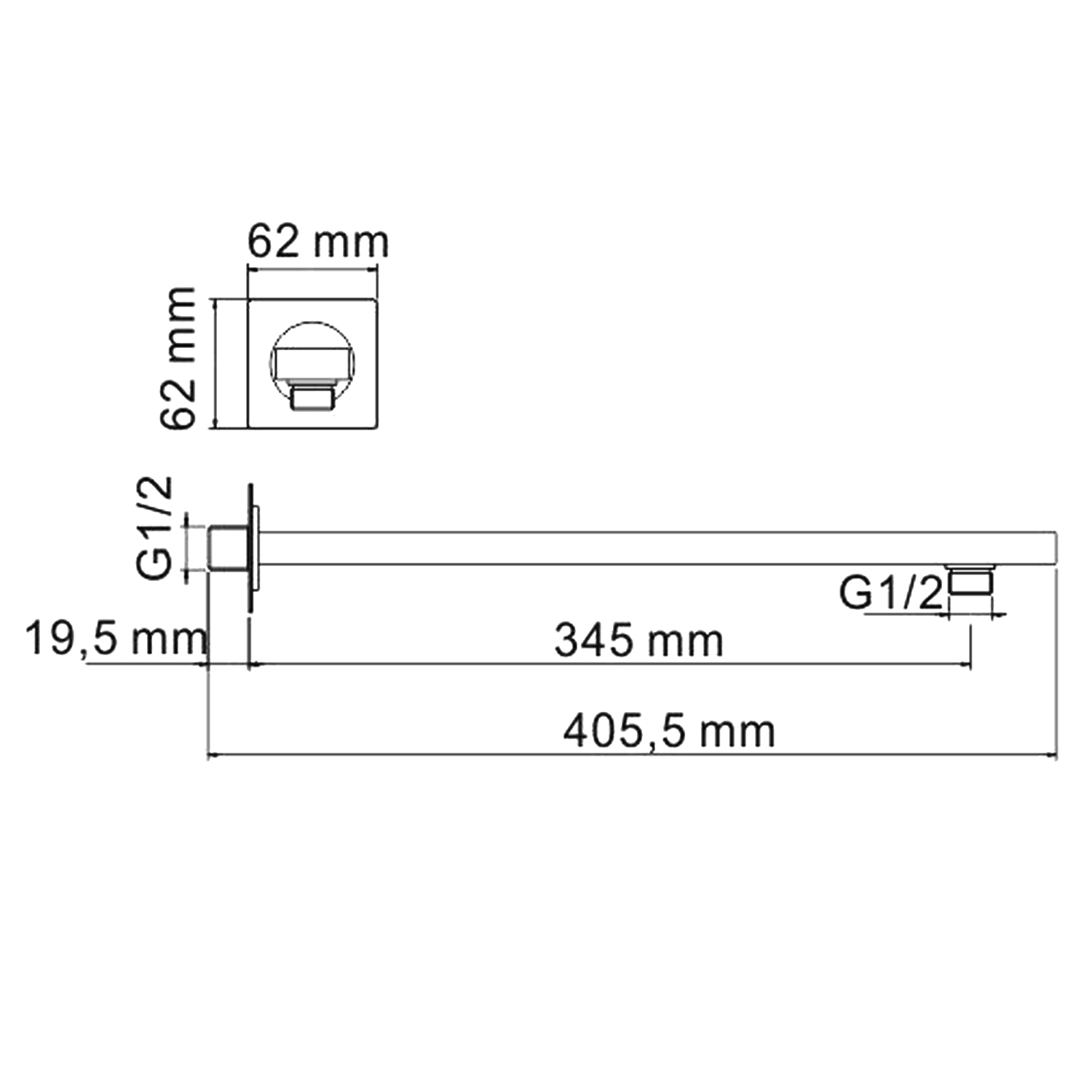 Кронштейн Wasserkraft Sauer A183 золото