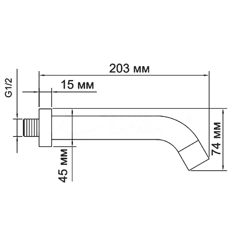 Смеситель встраиваемый для раковины Wasserkraft A41513 хром