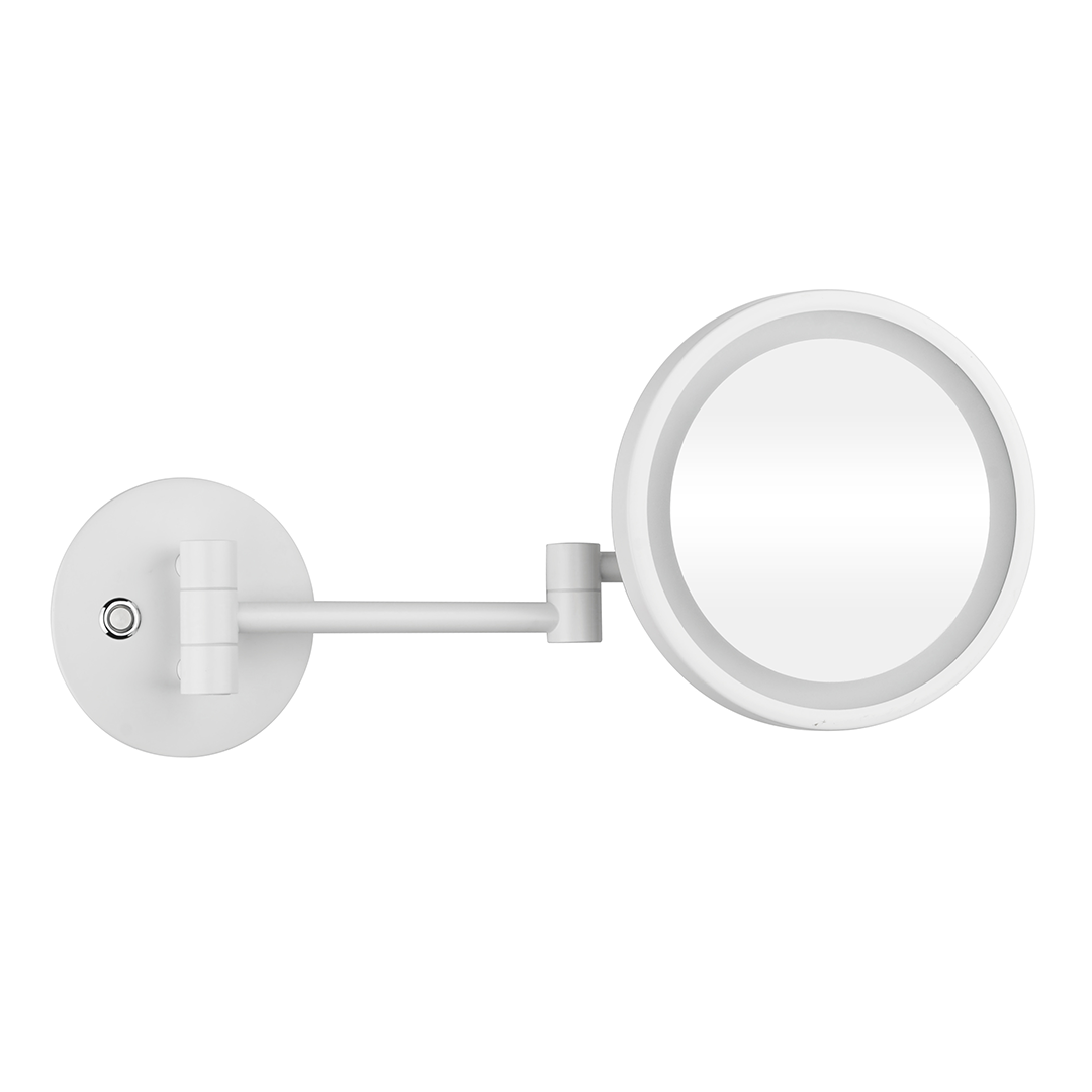 Косметическое зеркало Bemeta White 112101144 с подсветкой, белое матовое