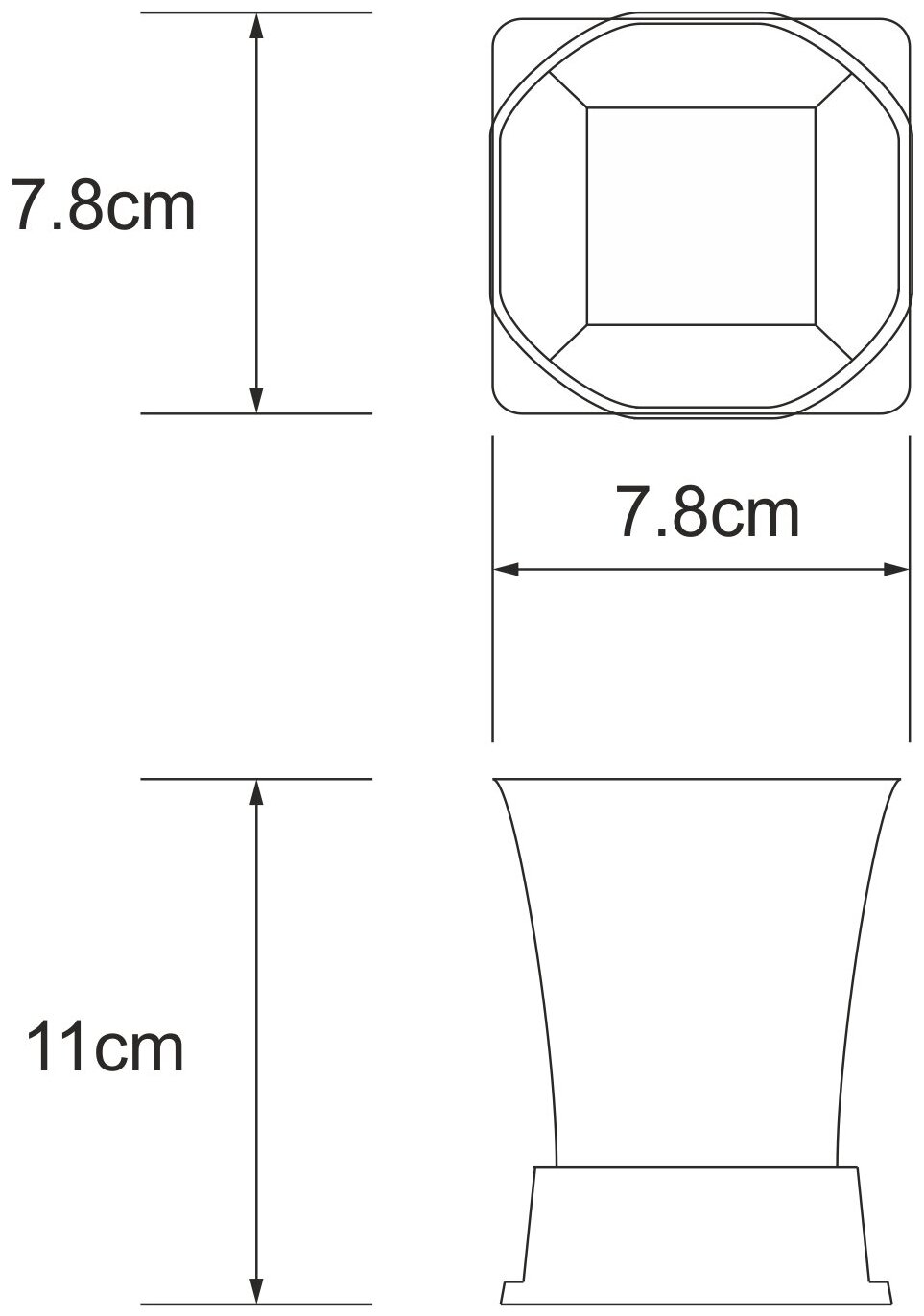 Стакан Wasserkraft Amper K-5428 хром