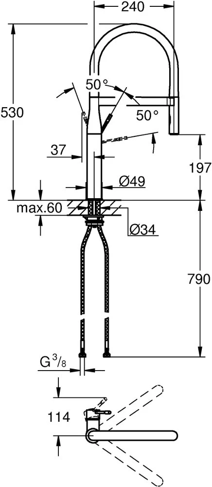 Смеситель для кухни Grohe Essence New 30294000 хром