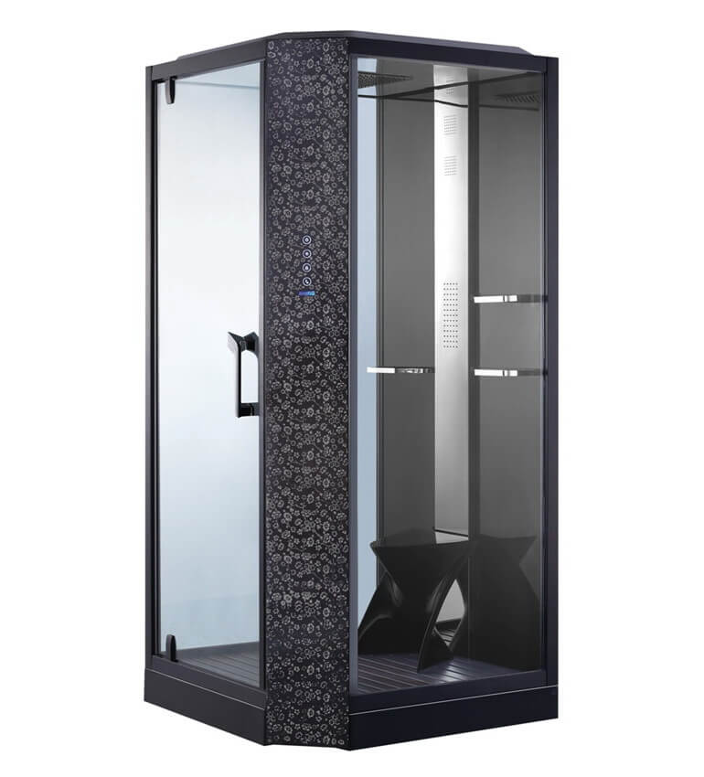 Душевая кабина Orans 100х100см SR-89101LS профиль черный