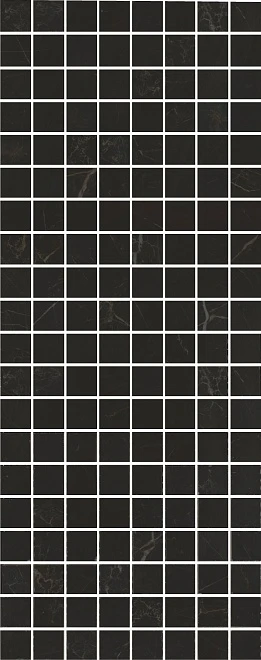 Декор Алькала черный мозаичный глянцевый 20x50x0,8, 1, шт