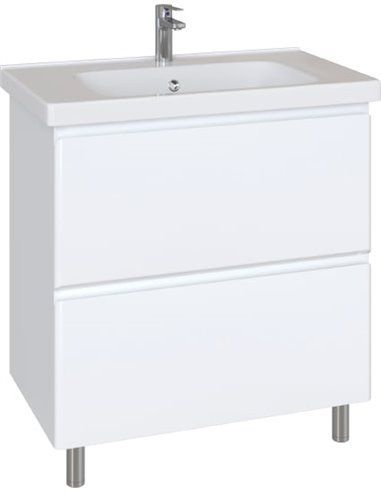 Тумба с раковиной SanStar Arista 100 235.1-1.5.1.К белая глянцевая