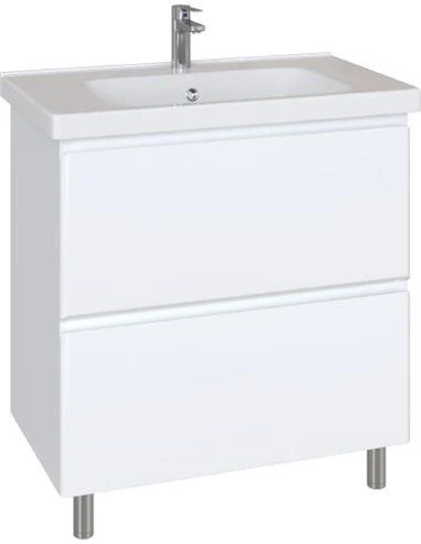 Тумба с раковиной SanStar Arista 100 235.1-1.5.1.К белая глянцевая