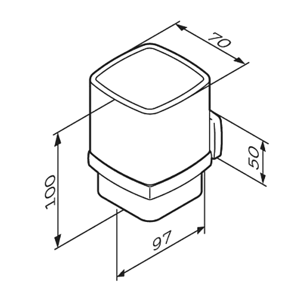 Стакан AM.PM Gem A9034322 черный матовый