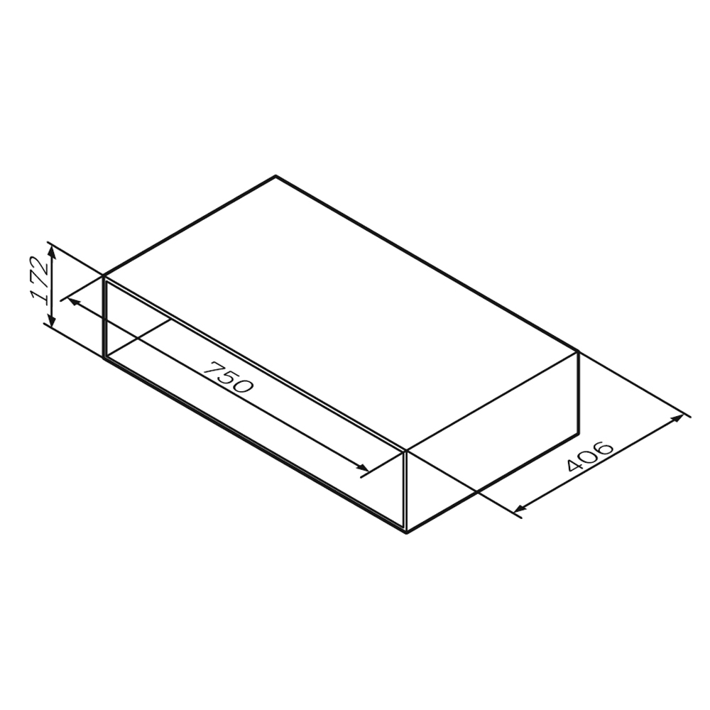 Полка AM.PM Gem 75 M90OHX0750WG белый