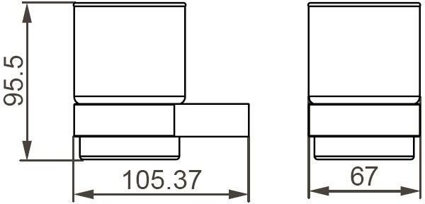 Стакан Aquanet 5684 хром