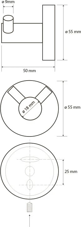 Крючок Bemeta Neo 104106035 хром