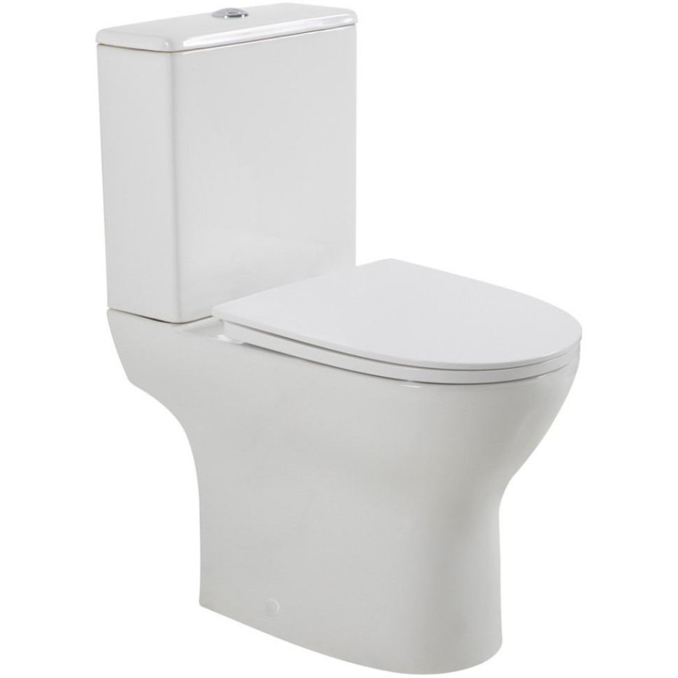 Унитаз-компакт BelBagno Lounge BB045CPR с бачком BB045/051T и крышкой-сиденьем BB045/051SC белый