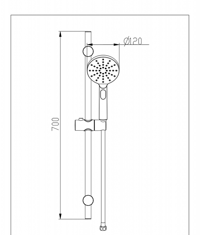 Смеситель встраиваемый для душа Bravat Arc P69193C-2-ENG хром
