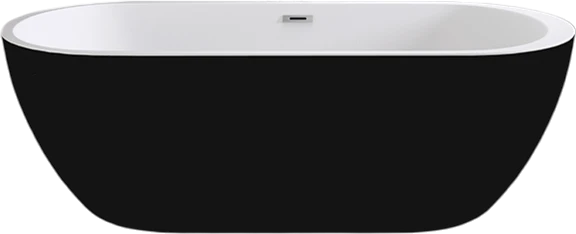 Акриловая ванна Black & White Swan SB105 Black 170x80см 105SBBL черная глянцевая