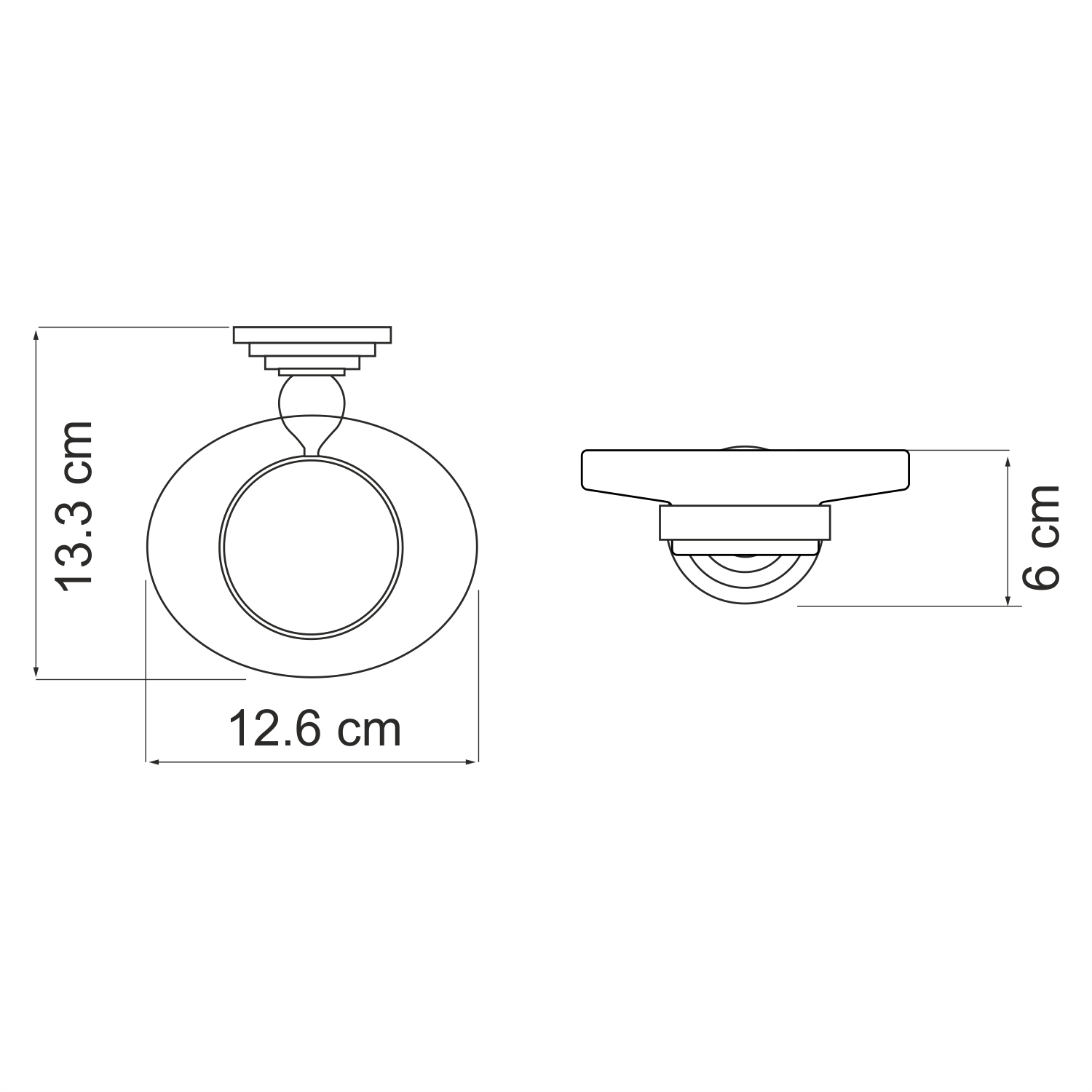 Мыльница Wasserkraft Ammer K-7029 хром матовый