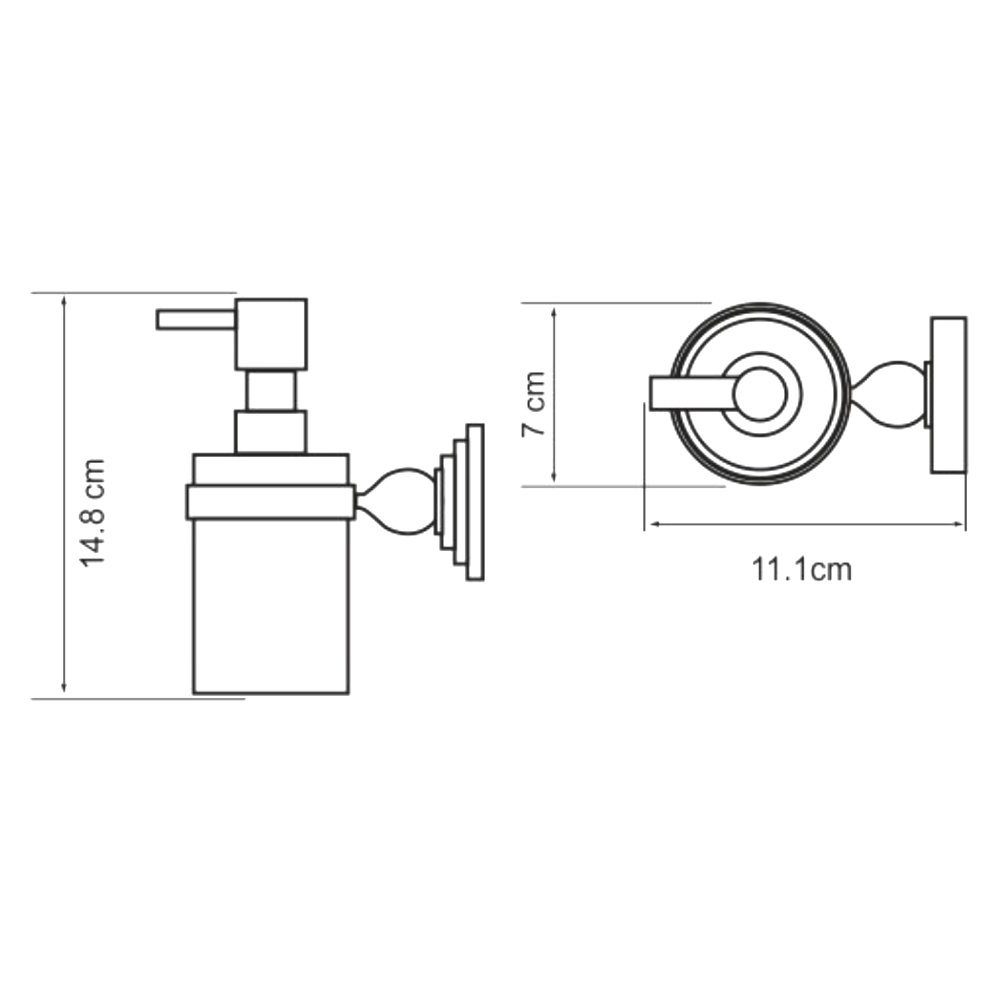 Дозатор Wasserkraft Diemel K-2299 хром