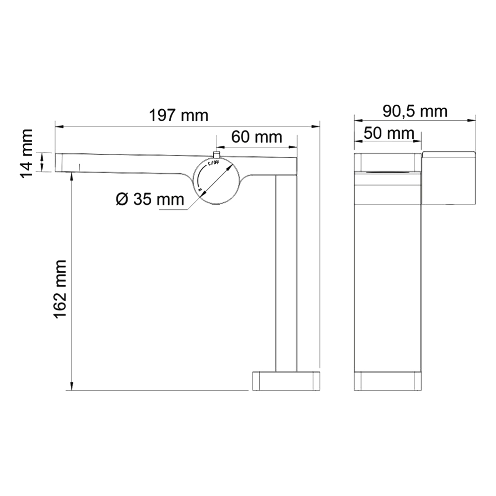 Смеситель для раковины Wasserkraft Alme 1510 хром