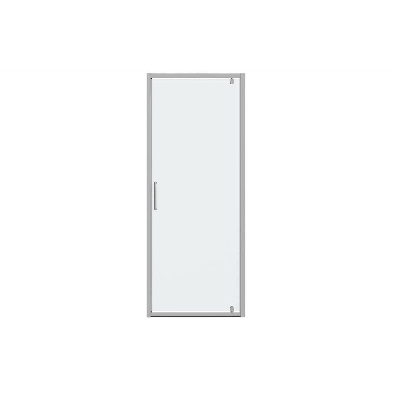 Душевая дверь в нишу Bravat Drop 80x200см BD080.4110A профиль хром, стекло прозрачное