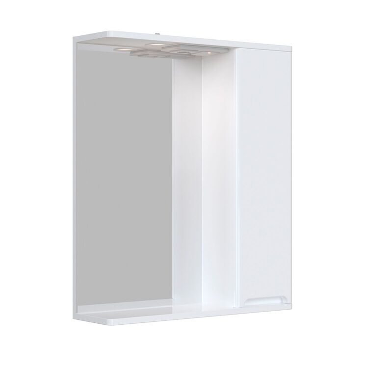 Зеркальный шкаф подвесной SanStar Адель 60 для ванной комнаты белый