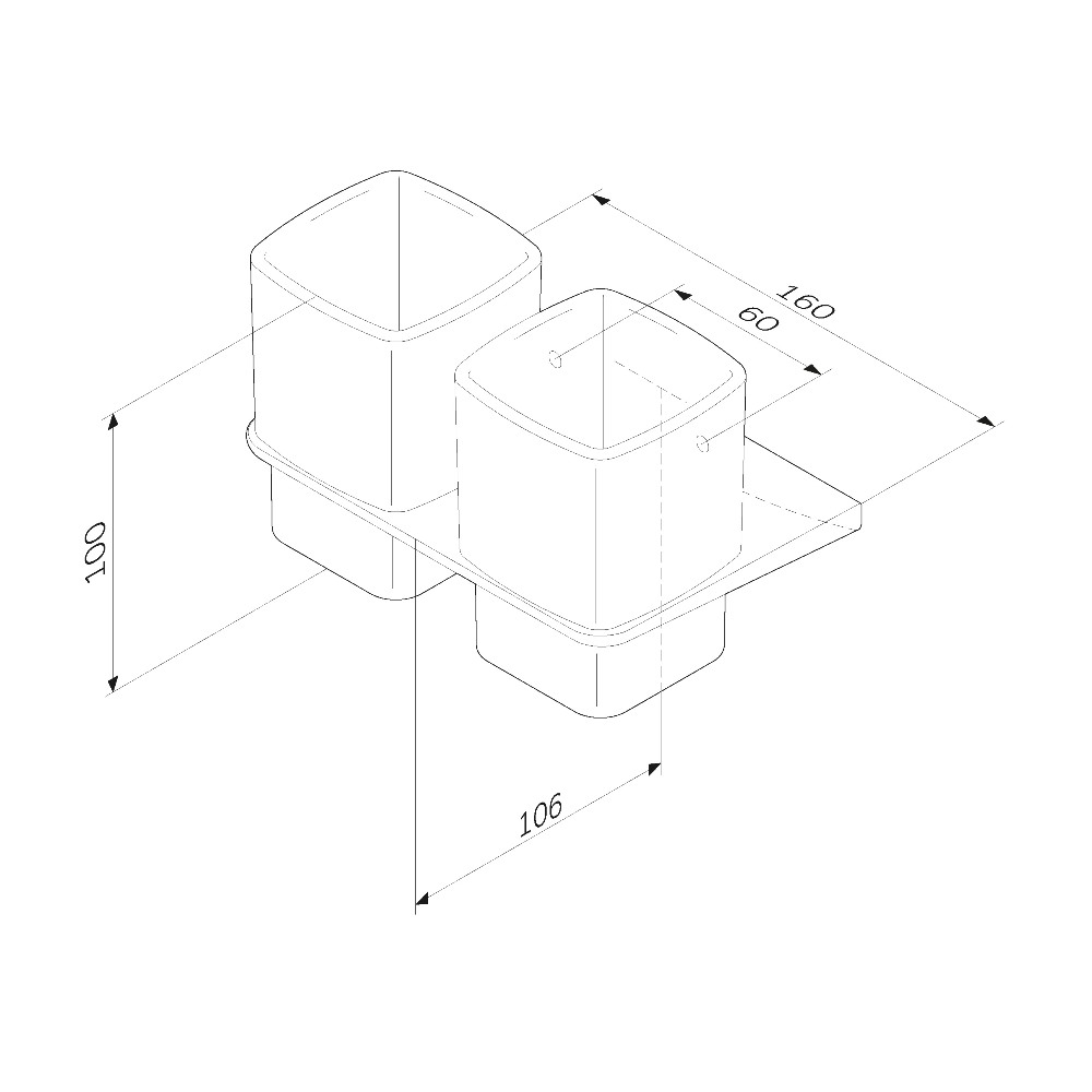 Стакан AM.PM Inspire 2.0 A50A343400 хром