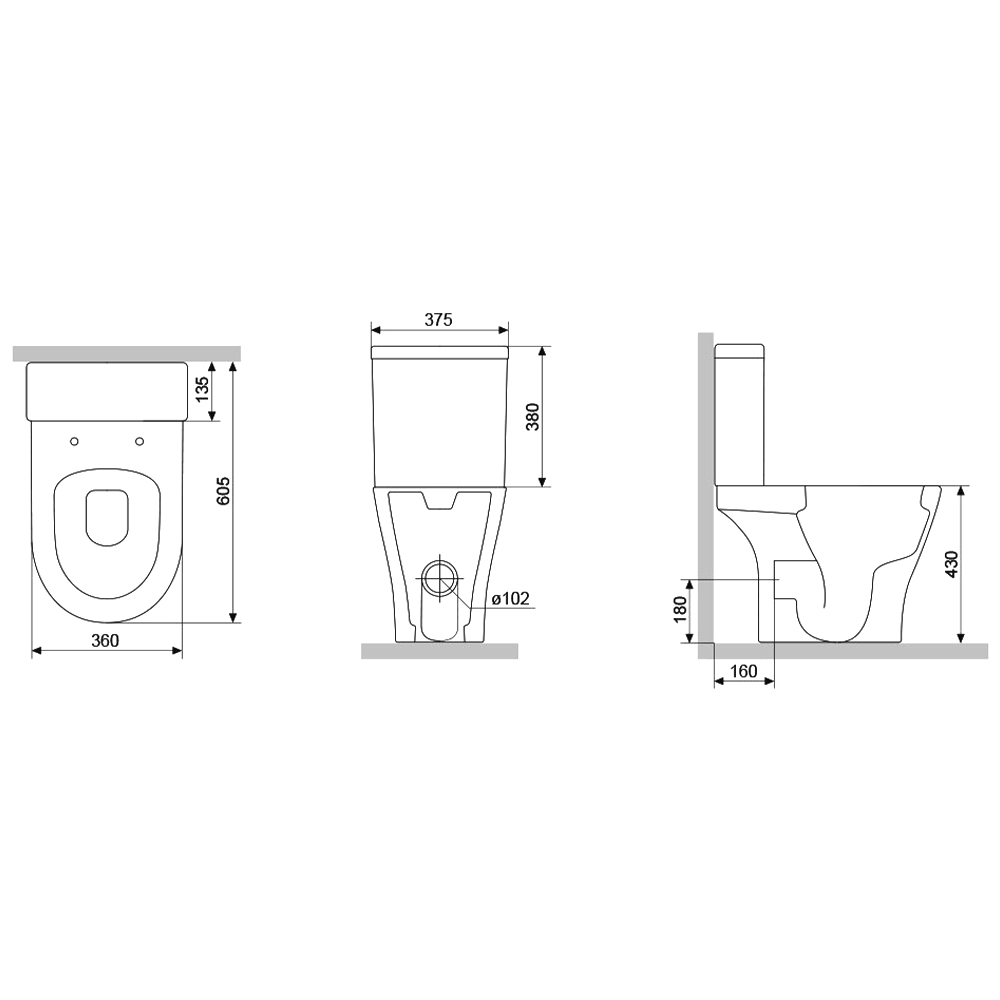 Унитаз-компакт Damixa Sirius DX86C8600SC белый глянец