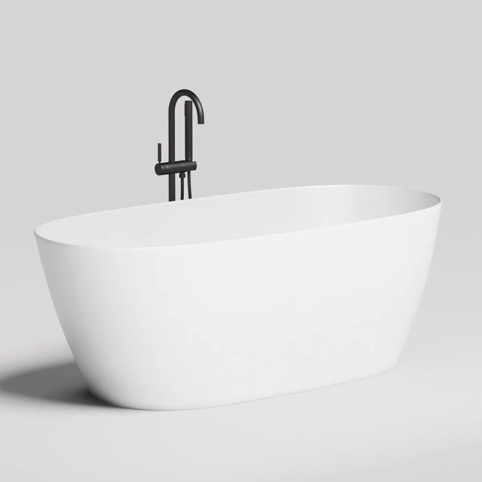 Ванна из искусственного камня Salini Sofia Light 165x75 отдельностоящая 103611G белая глянцевая