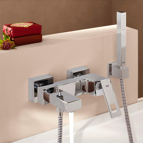 Смеситель для ванны с душем Grohe Eurocube 23141000 хром