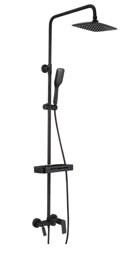 Душевая стойка Lemark Tropic LM7002BL черная матовая