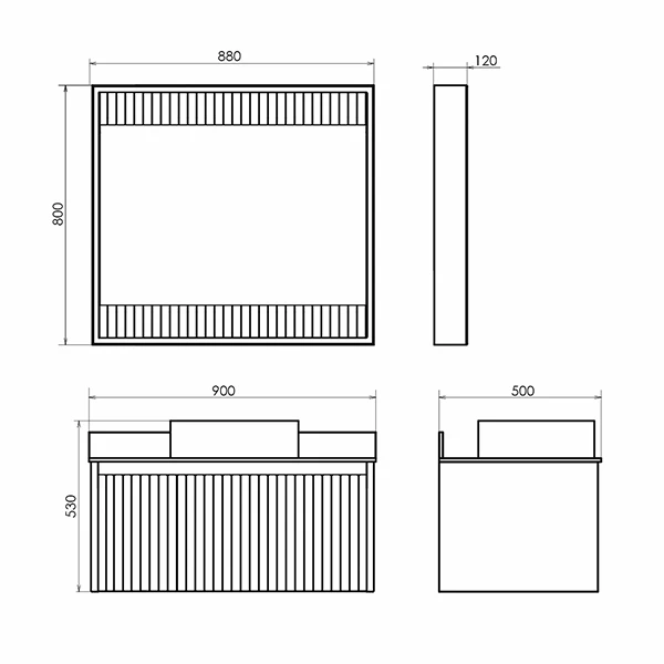 Тумба с раковиной Comforty Марсель 90 00-00013797CF белая, с черной столешницей