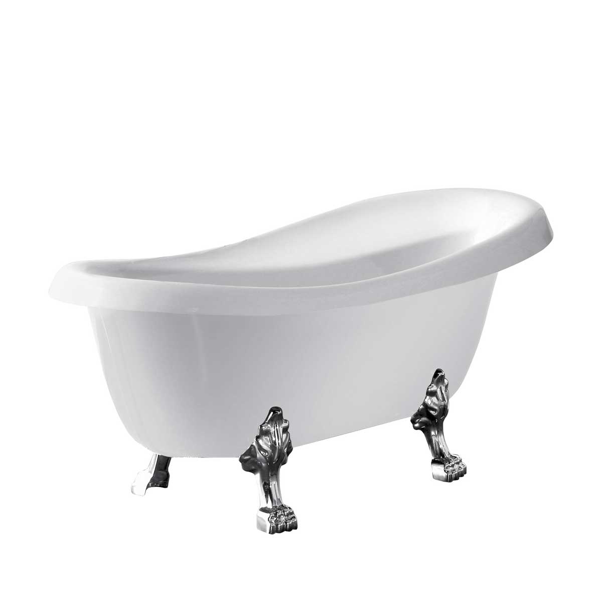 Акриловая ванна Vincea 170x75 VBT-120-1700-Cr белая глянцевая