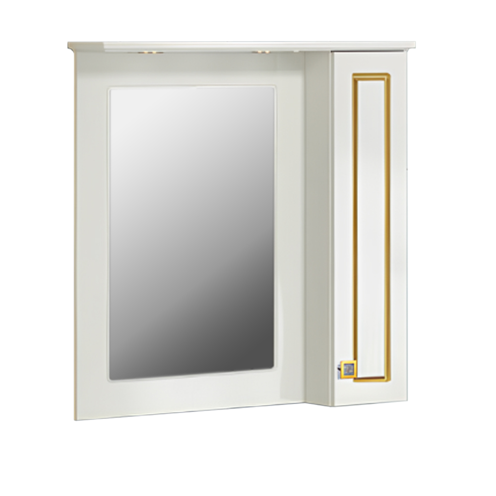 Зеркало-шкаф Comforty Палермо 80 00004143508CF патина золото