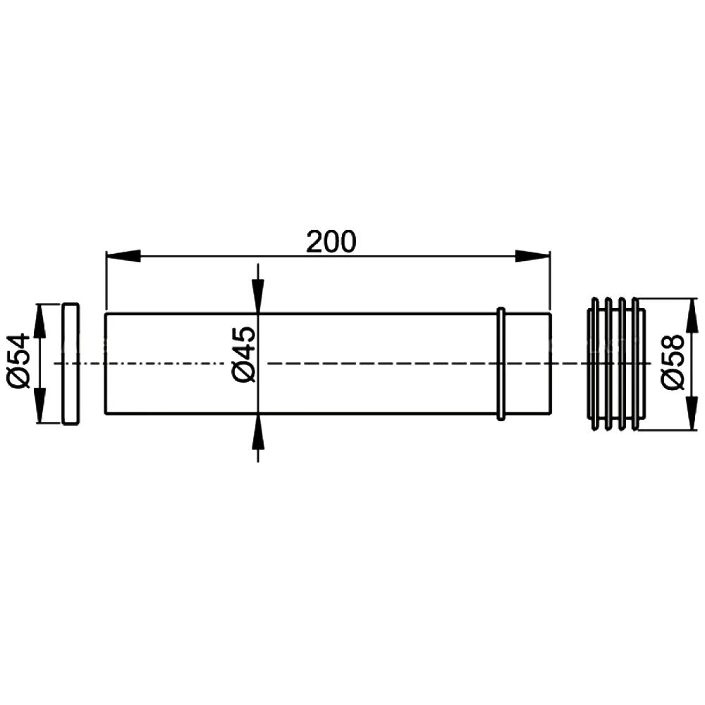 Патрубок для унитаза Alcaplast M901