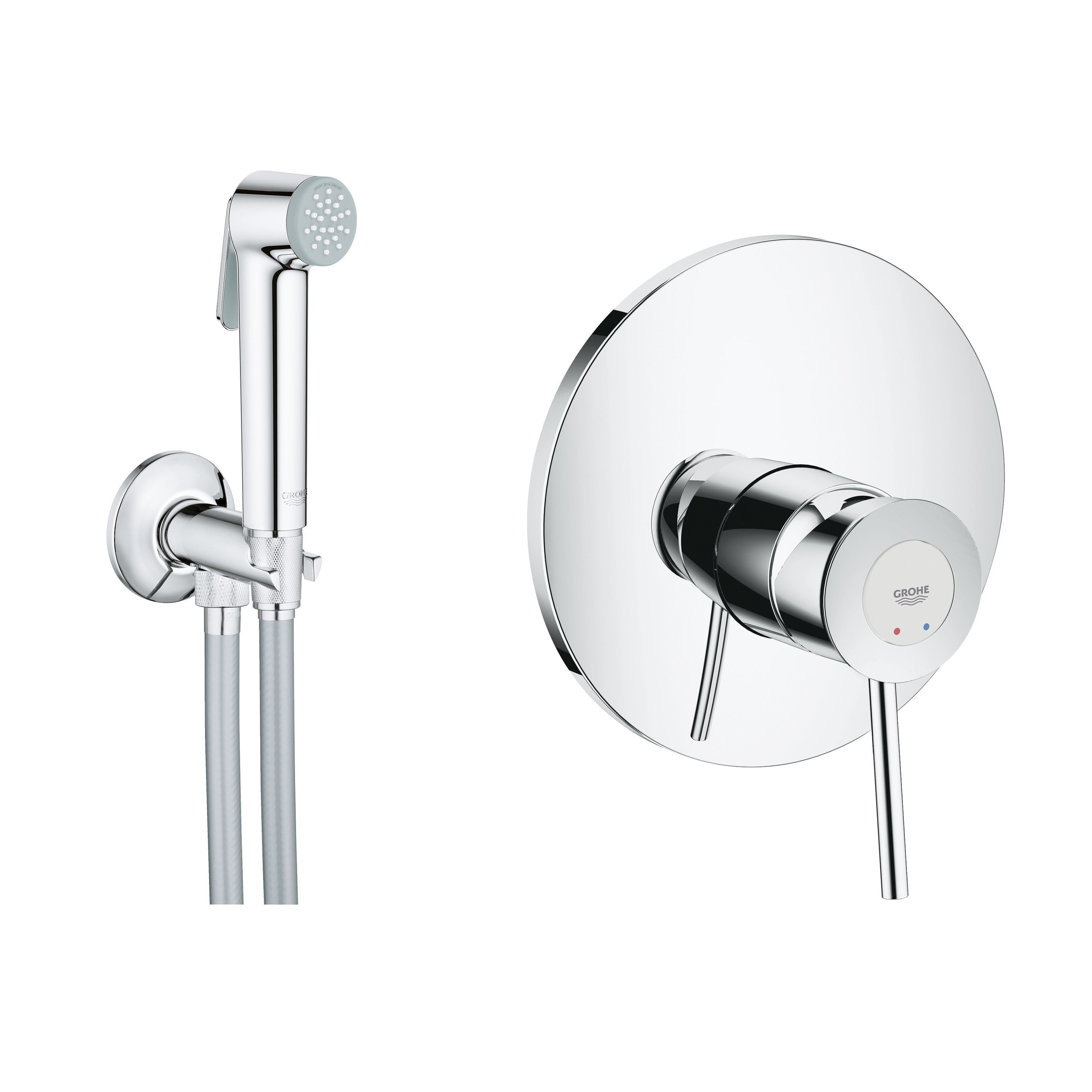 Гигиенический душ Grohe BauClassic 124902 со смесителем, хром