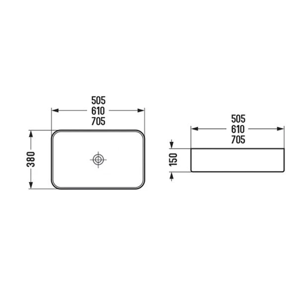 Раковина накладная Comforty 78575MC-60 бежевая матовая