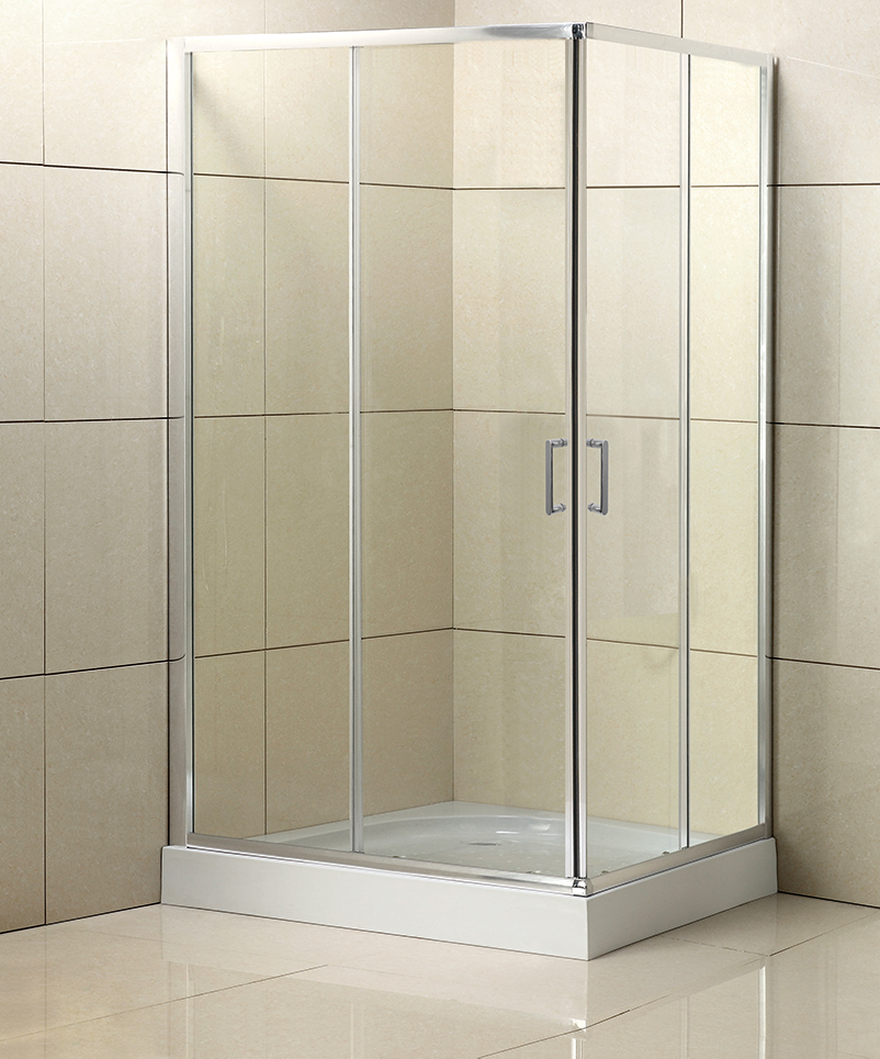 Душевой уголок BelBagno Uno 120x80см UNO-195-AH-2-120/80-C-Cr профиль хром, стекло прозрачное