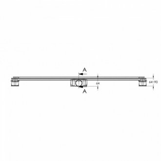 Душевой лоток Berges Super Slim 50 090178 хром матовый
