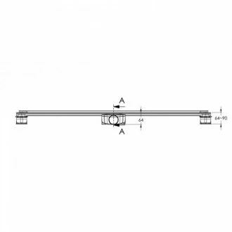 Душевой лоток Berges Super Slim 50 090178 хром матовый
