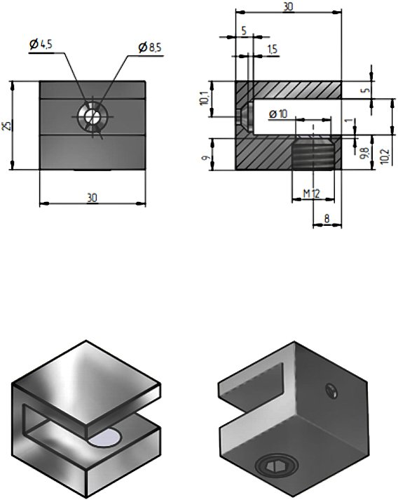 Полка STWORKI Glass Shelf 90 полкодержатели черные