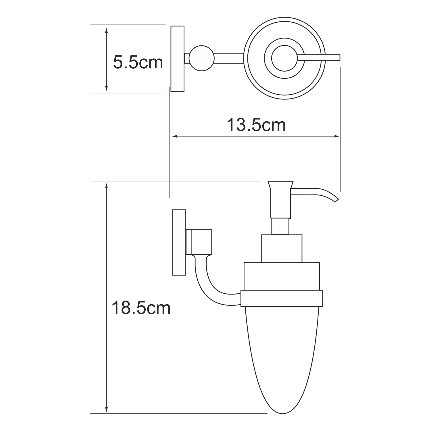 Дозатор Wasserkraft Rhein K-6299 хром