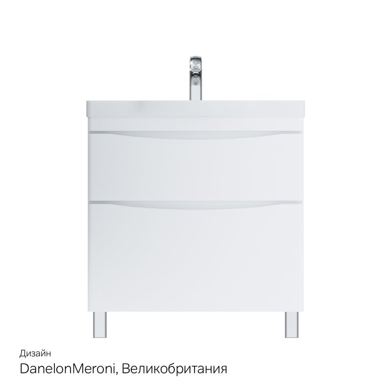 Тумба с раковиной AM.PM Like 80 напольная, белый глянец Тумба с раковиной AM.PM Like 80 напольная, белый глянец