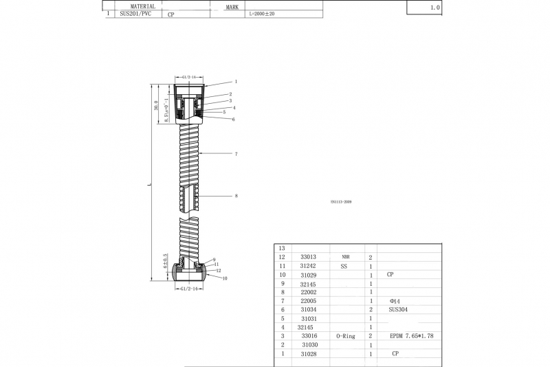 Смеситель встраиваемый для душа Bravat Source PB8173218BW-3-ENG черный