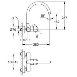 Смеситель для кухни Grohe Concetto 32667001 хром