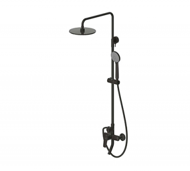 Душевая стойка Bravat Rhein F6429564BW-A-ENG черная