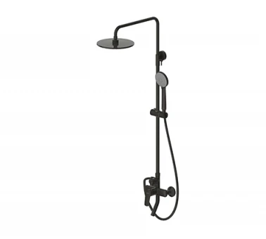 Душевая стойка Bravat Rhein F6429564BW-A-ENG черная