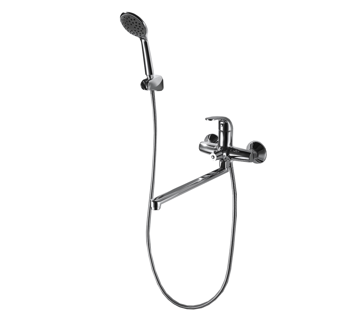 Смеситель для ванны с душем Bravat FIT F6135188CP-LB-RUS хром