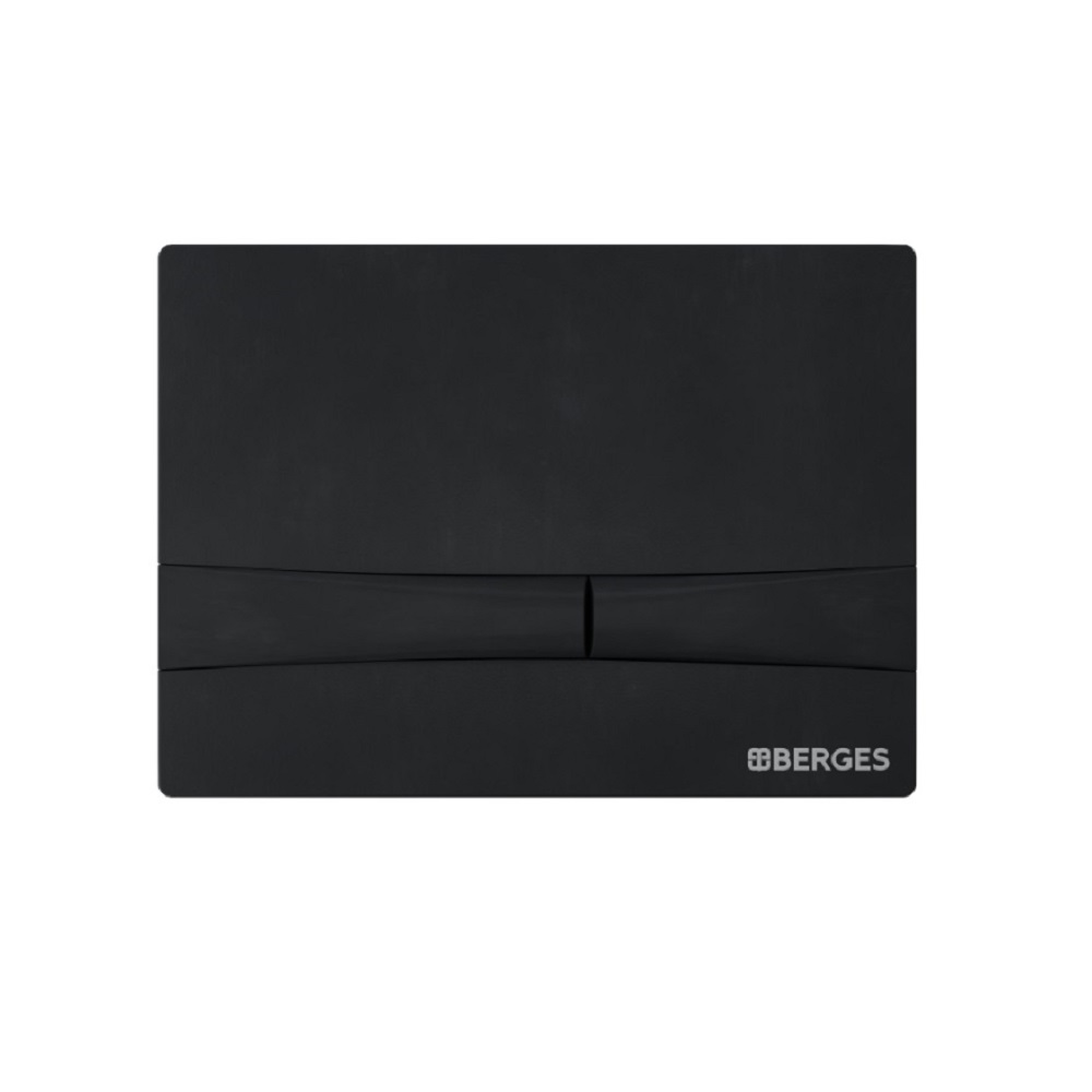 Кнопка смыва Berges Novum F5 040055 черная матовая