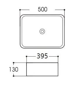 Раковина накладная Avimano Vision 1245021 белая матовая
