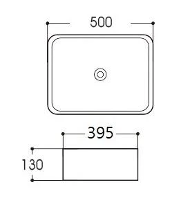 Раковина накладная Avimano Vision 1245021 белая матовая