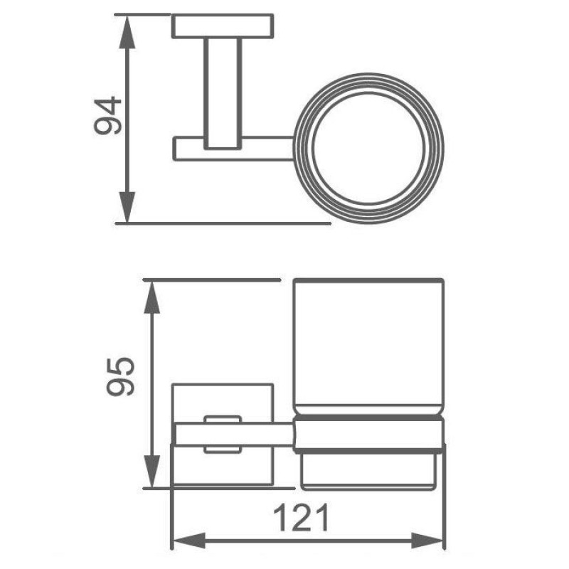 Стакан Aquanet 6184