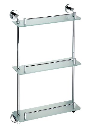 Полка Bemeta Omega 104202132 тройная, хром