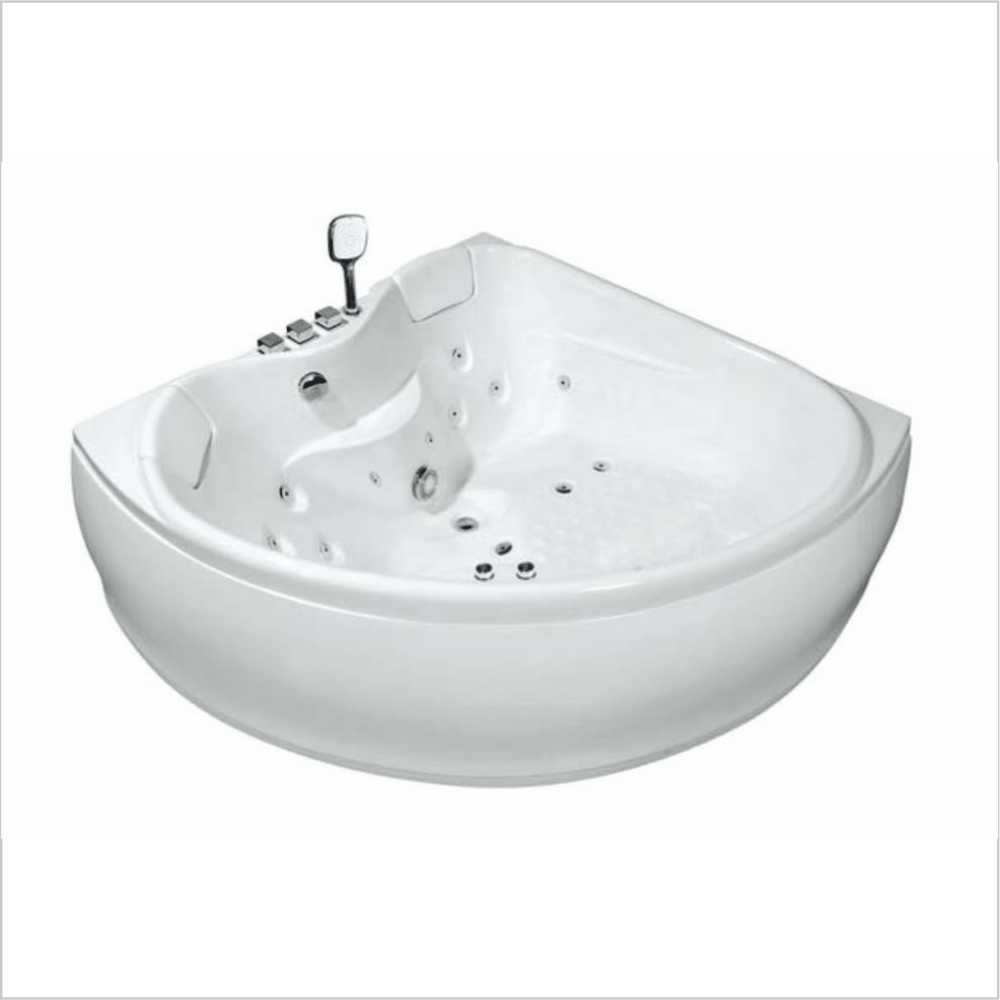 Акриловая ванна Orans 150x150 с гидромассажем OLS-BT6012X белая глянцевая