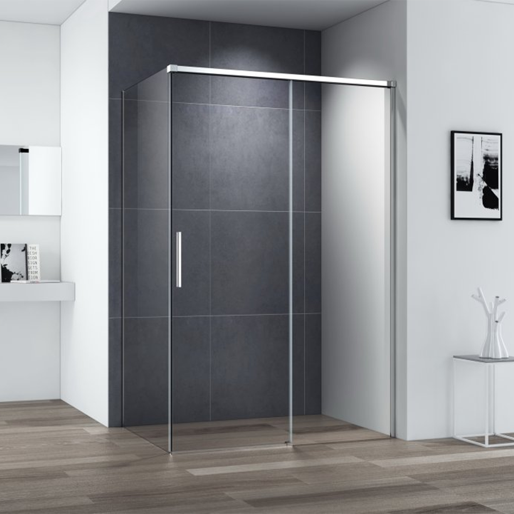 Душевой уголок BelBagno Luce LUCE-AH-1-110/100-C-Cr профиль хром, стекло прозрачное